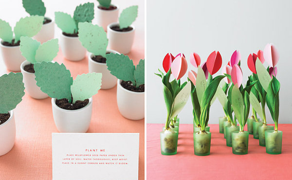 Plantable DIY wedding favors