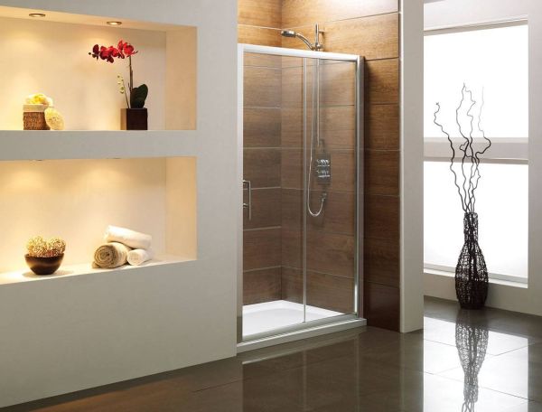 Sliding shower door enclosures for a sophisticated modern look