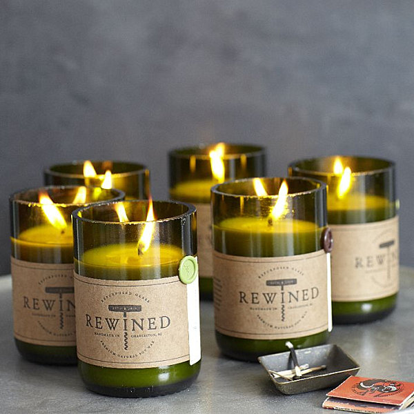 Wine-scented candles