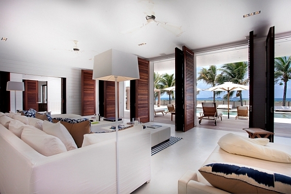 beach villa - caribbean living room