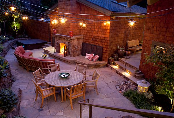 garden patio lighting design