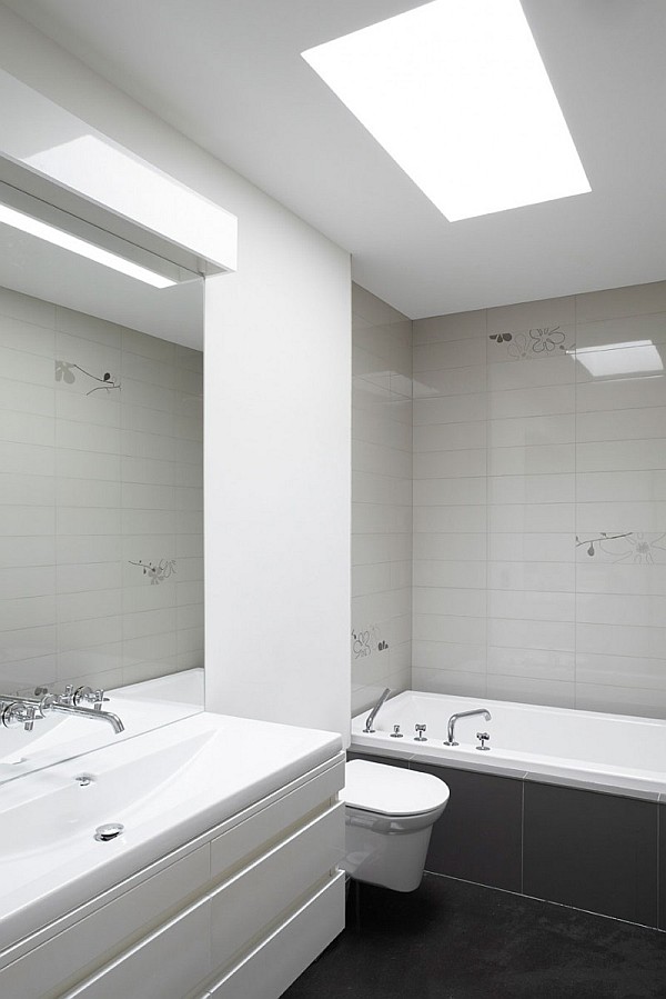 grey and white bathroom design