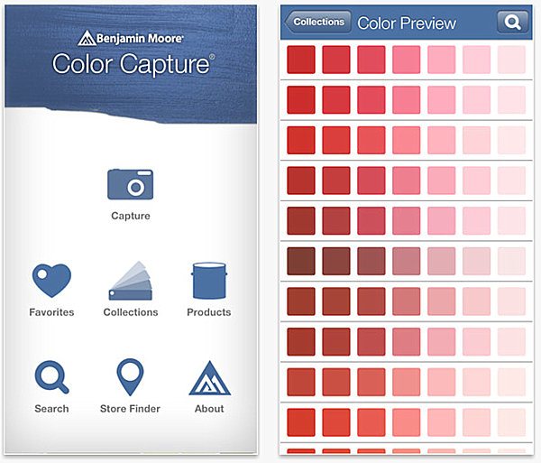 iPhone screenshots from Color Capture