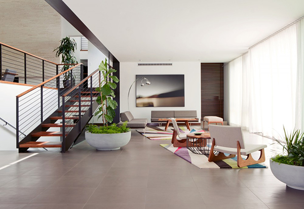 minimalist living area - Los Angeles Residence