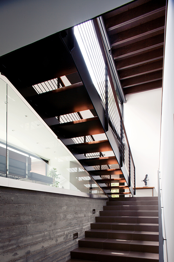 modern staircase design Los Angeles Residence