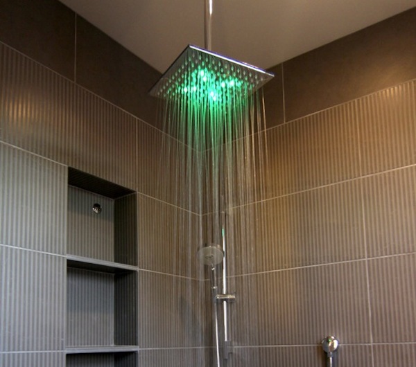 rain shower head light idea