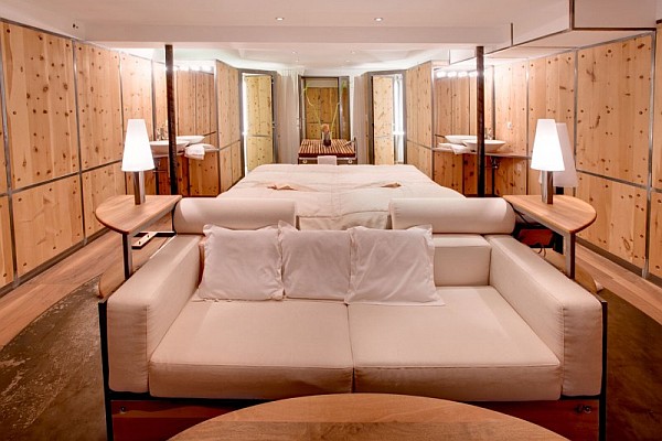 stylish and confortable sofa in the bedroom