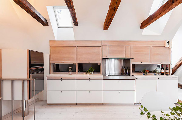 white swedish kitchen design