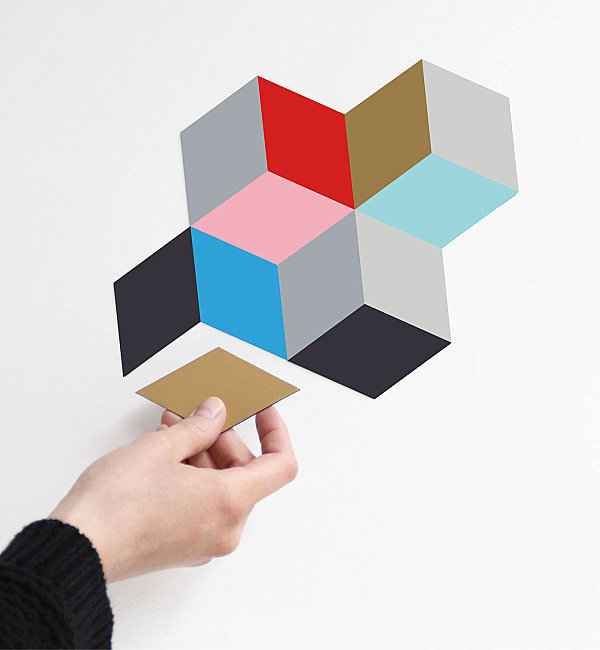 Colorful geometric magnets