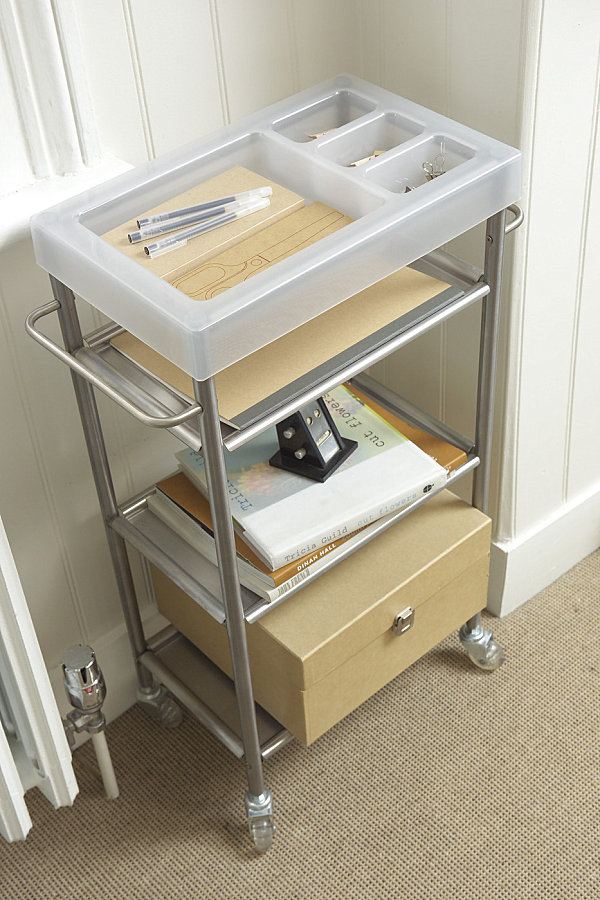 Contemporary storage trolley