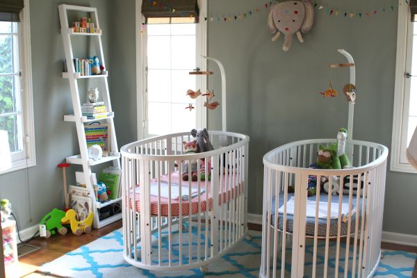 Round crib shop for boy