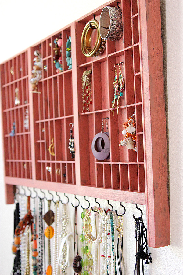 DIY Jewelry Organizer - Wood Tray