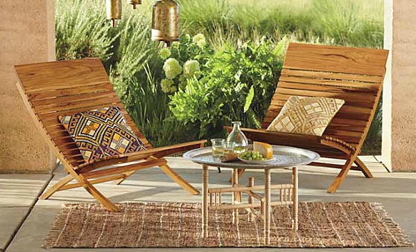 Eco-friendly teak chairs