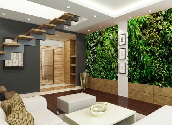 Elaborate living wall idea for those who love ample green