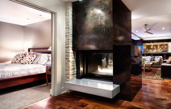 Exceptional fireplace design steals the show with ease