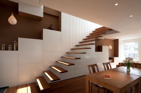 Fabulous floating stairs suspended with style