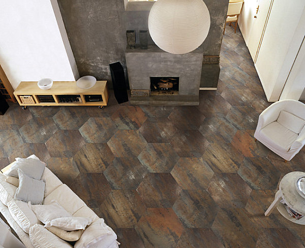 Honeycomb floor tile