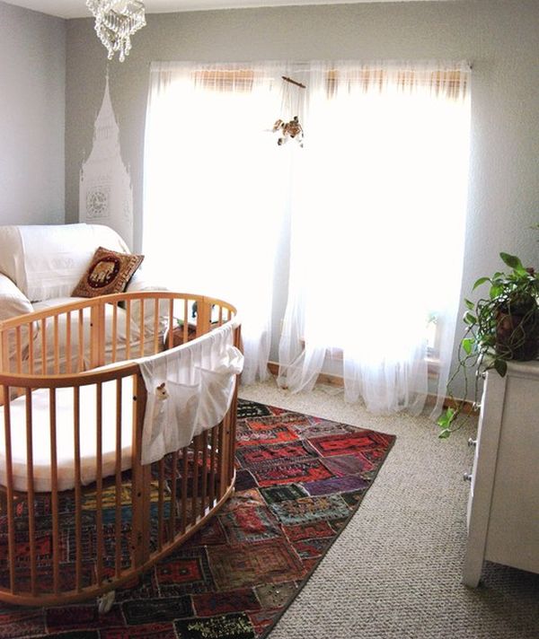 Crib in store middle of room