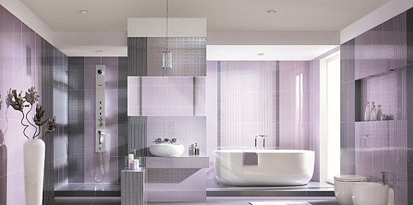 Lavender bathroom