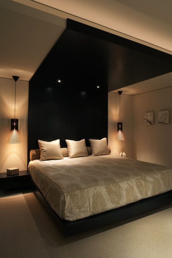 Plush bedroom with smart lighting