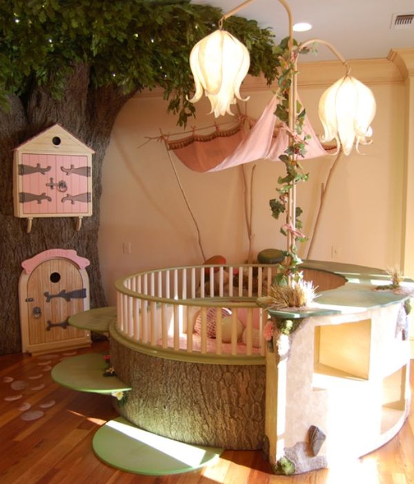 round cribs for girl