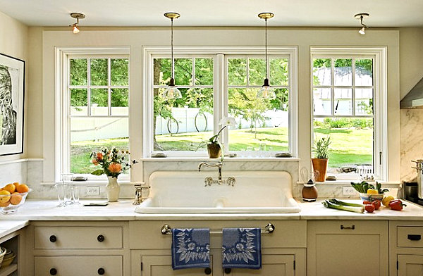 10 Eco Friendly Renovations To Make At Home Decoist   Salvaged Kitchen Sink 