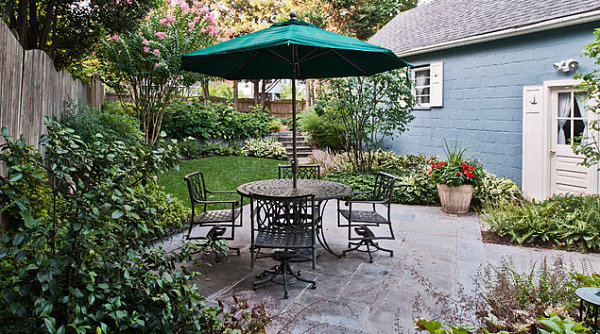 Small backyard with patio space