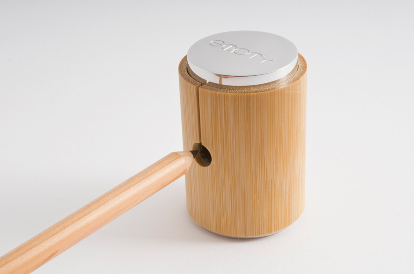 bamboo pencil sharpener