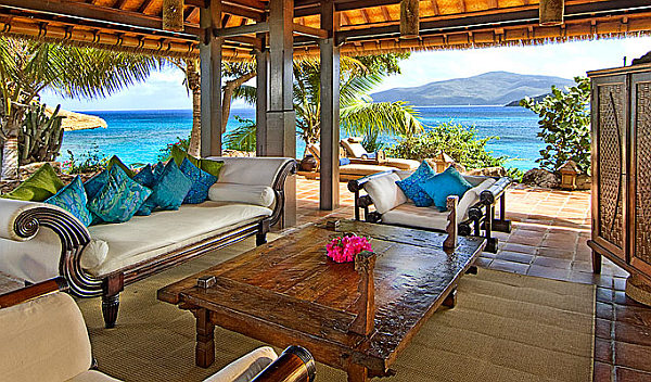 caribbean style outdoor area