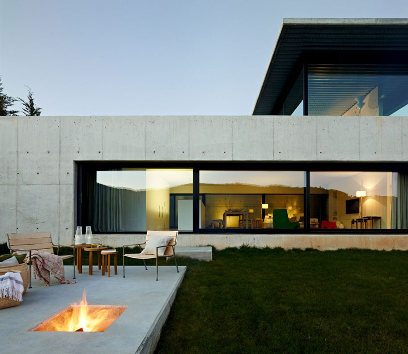 fancy concrete house