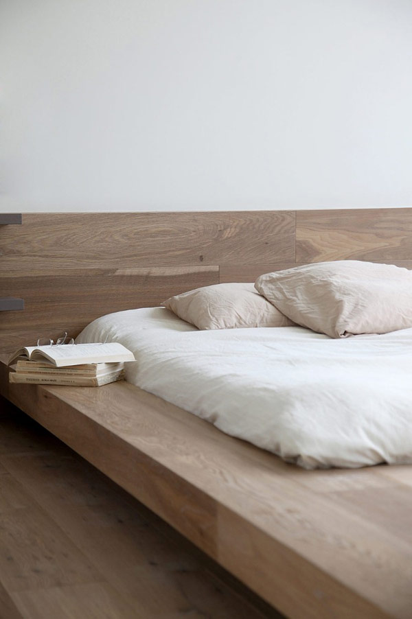 minimalist bed frame - japanese influences