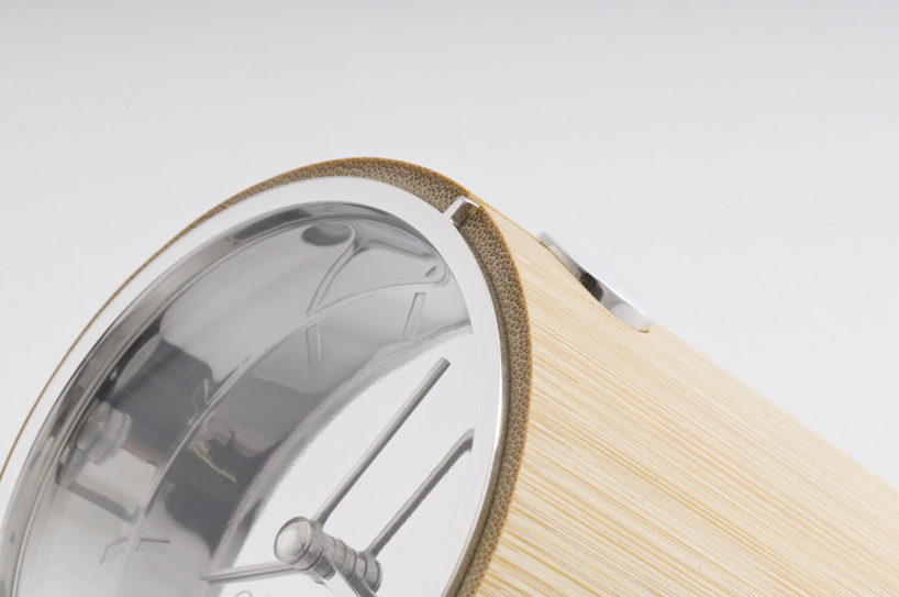 stylish bamboo clock