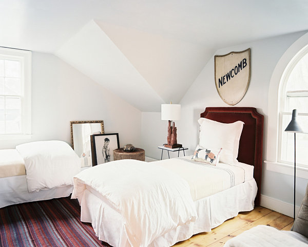 Bedroom with artistic details