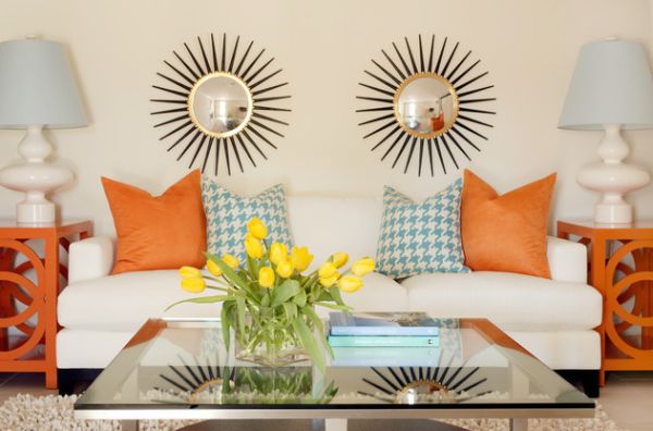 orange accent decor