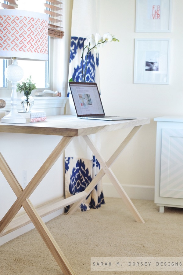 Campaign style desk DIY