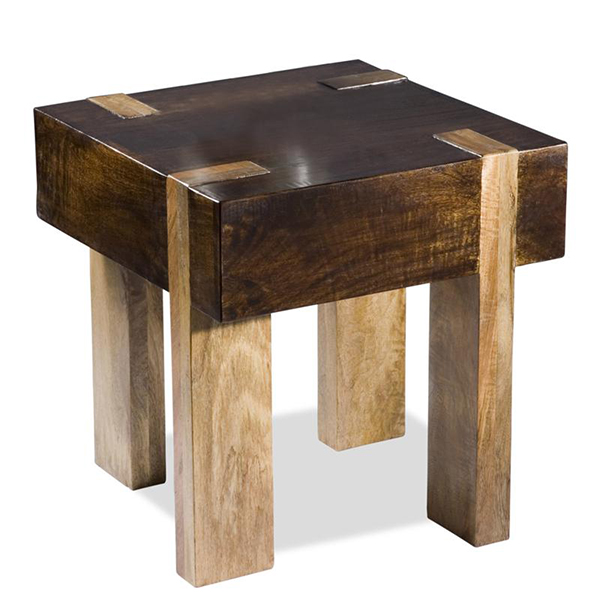 Woodworking end table