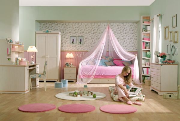 pink bedroom set for girl