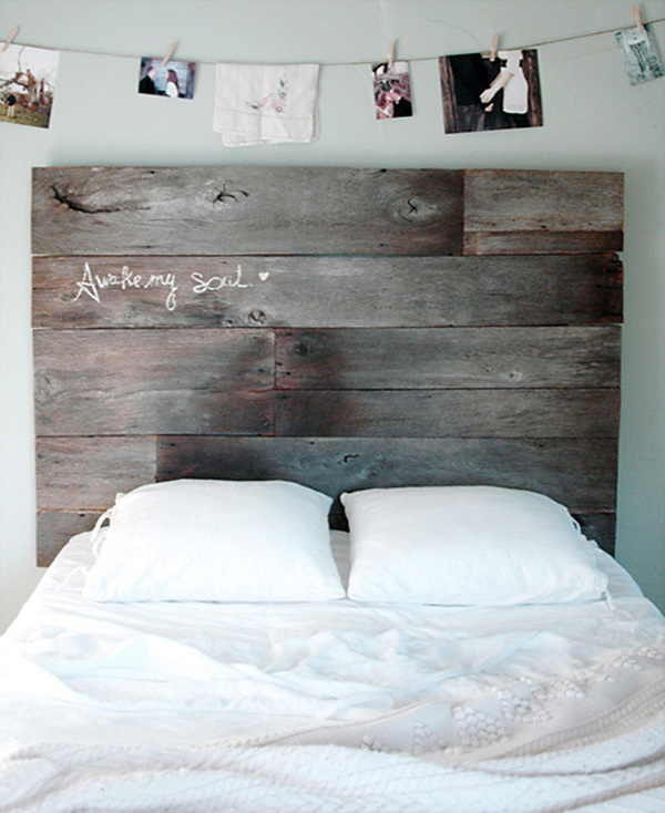 DIY Barnwood Headboard