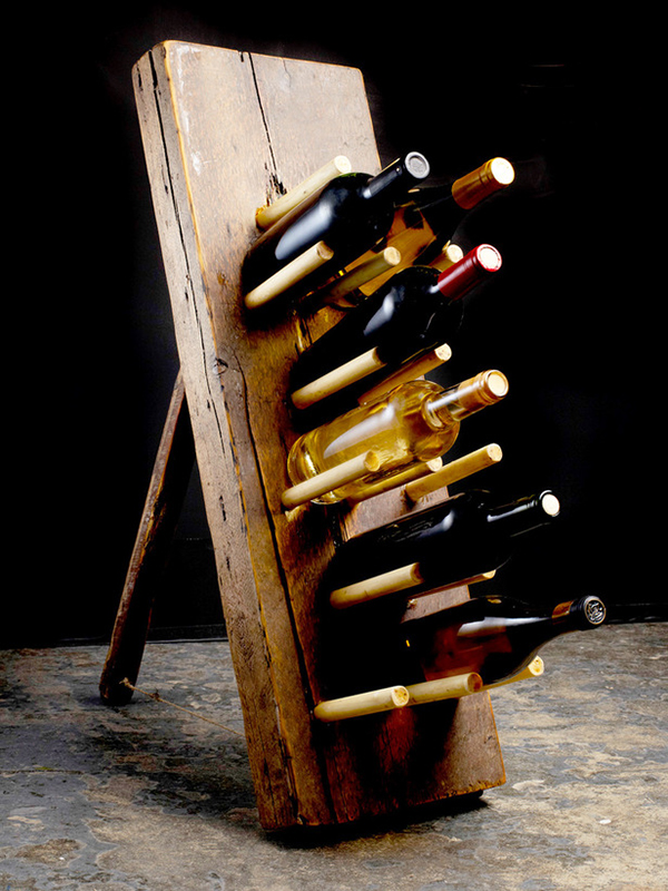 Wooden dowel wine discount rack