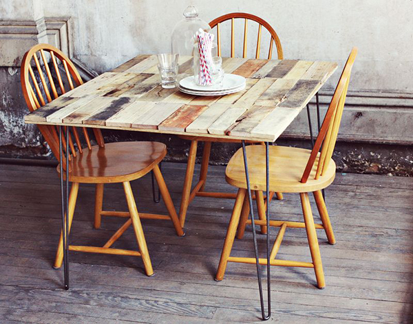 DIY Shipping Pallet Dining Table 2