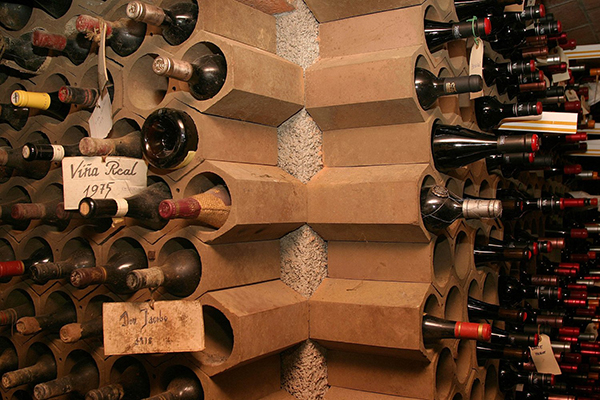 DIY Terracotta Tube Wine Rack