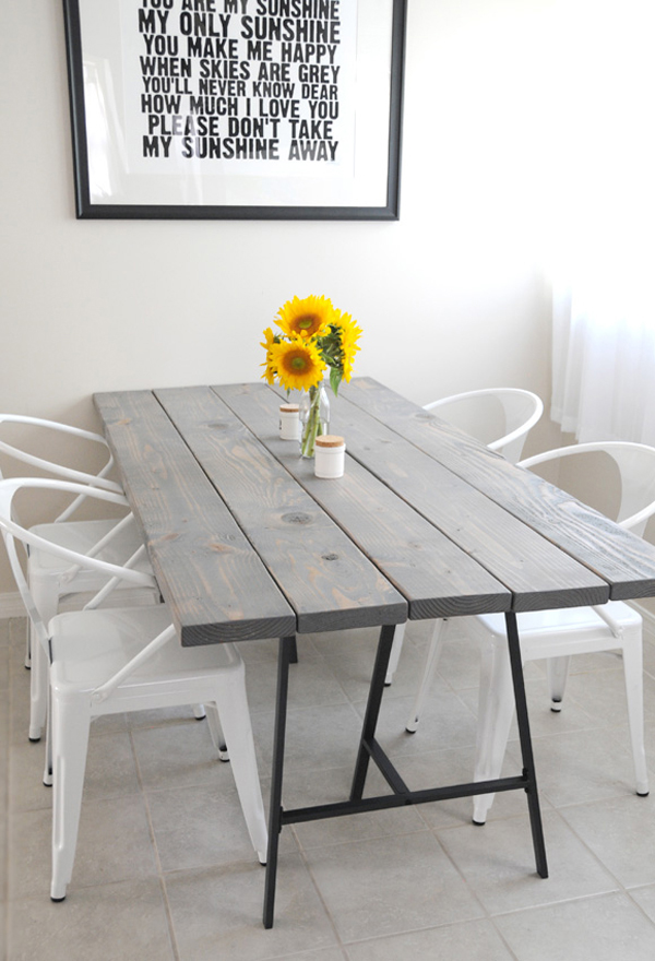 DIY Wood Dining Table