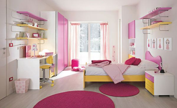 stylish girls pink bedrooms ideas