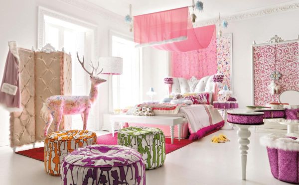 Girl pink on sale bedroom ideas