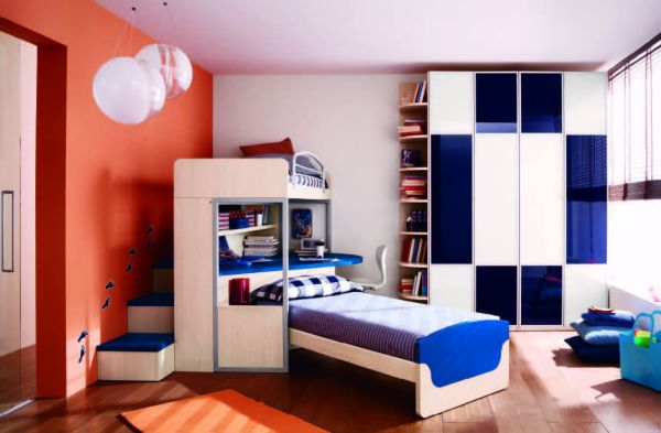 boys blue bedroom set