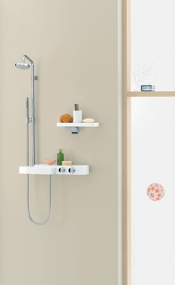 Shower system by Hansgrohe and photo via Designed & Delivered