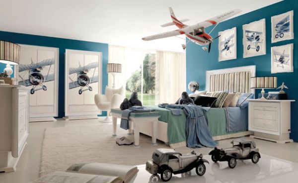 Light blue boys outlet bedroom