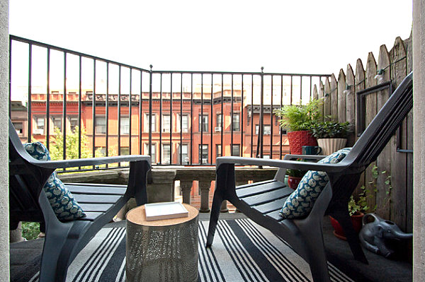 Modern New York balcony