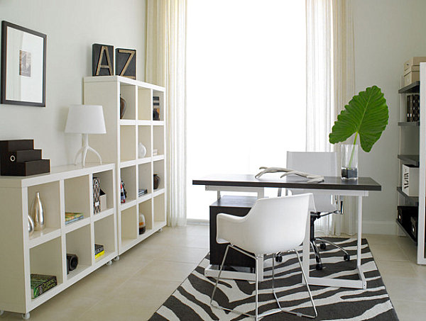 Modern glam home office