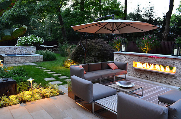 Modern outdoor seating